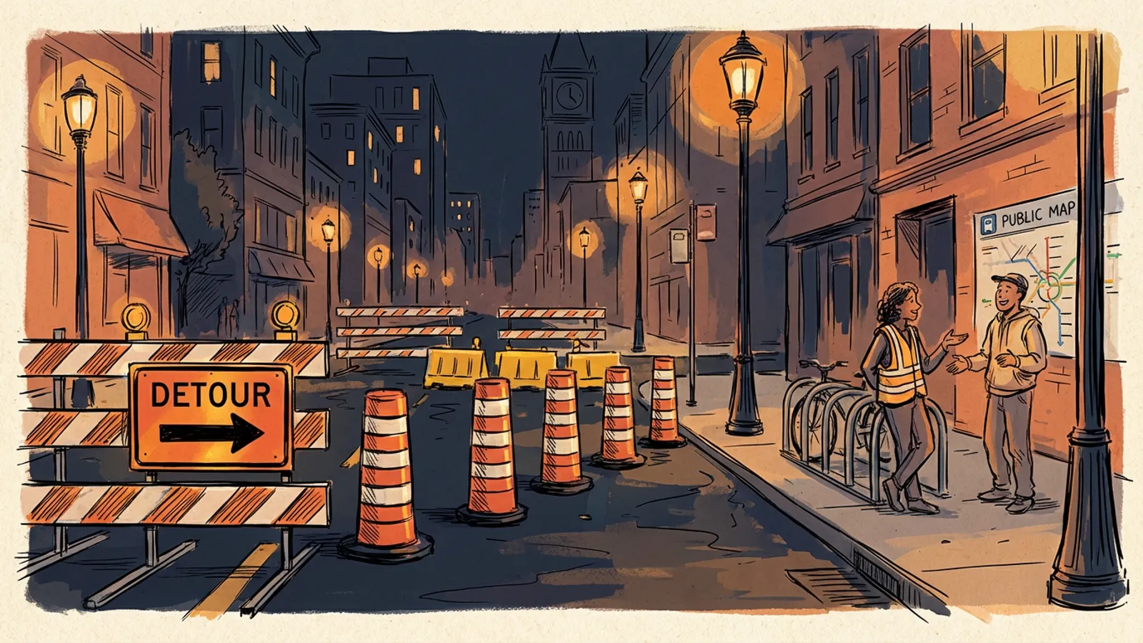 North West Safeguards Traffic Flow During Road Work