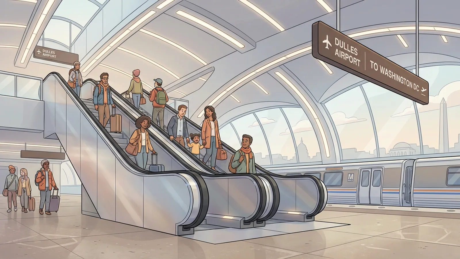 Metro Safeguards Dulles Riders with Escalator Pilot