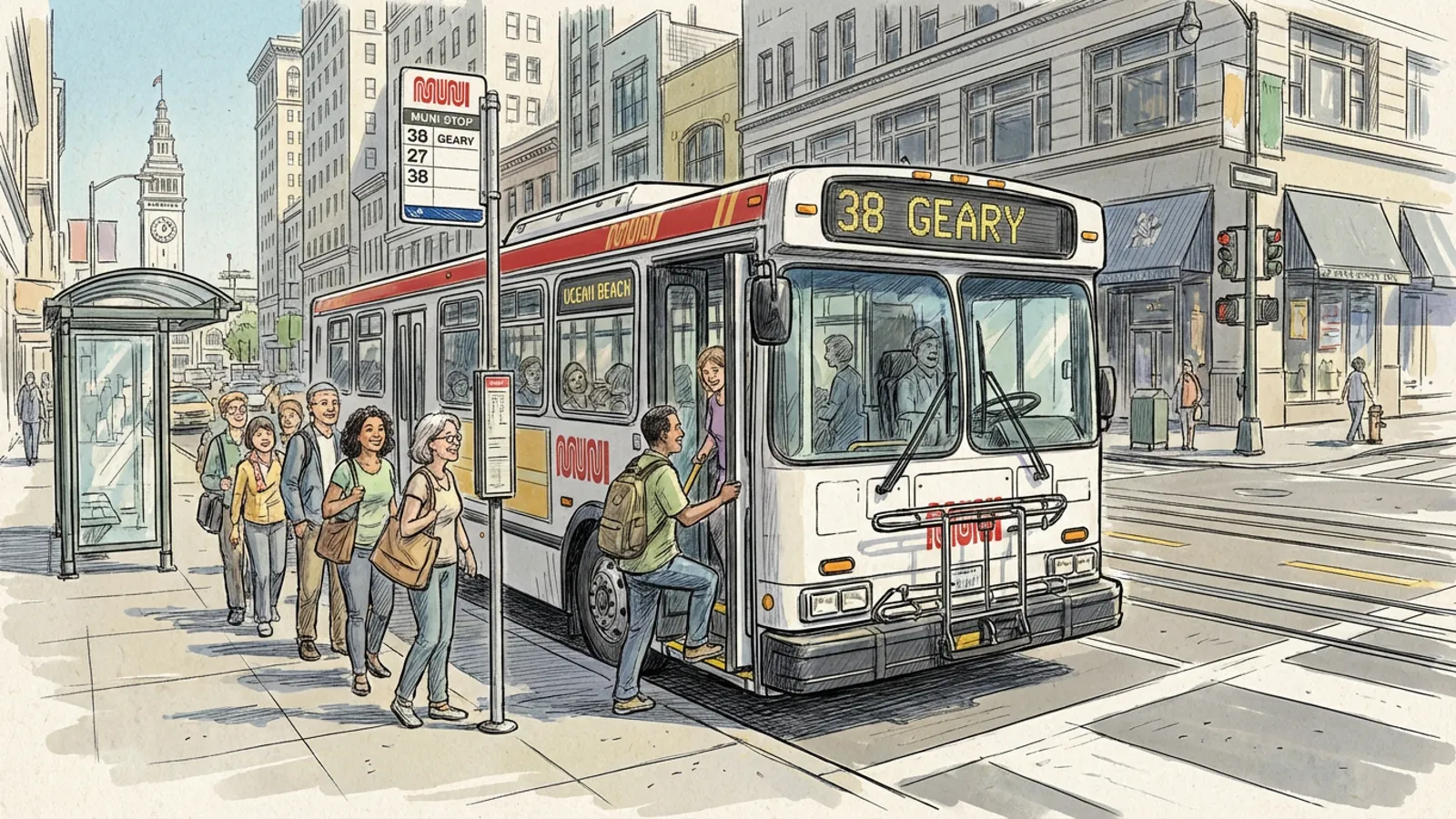 SF Muni Mobilizes Free Rides for Parade
