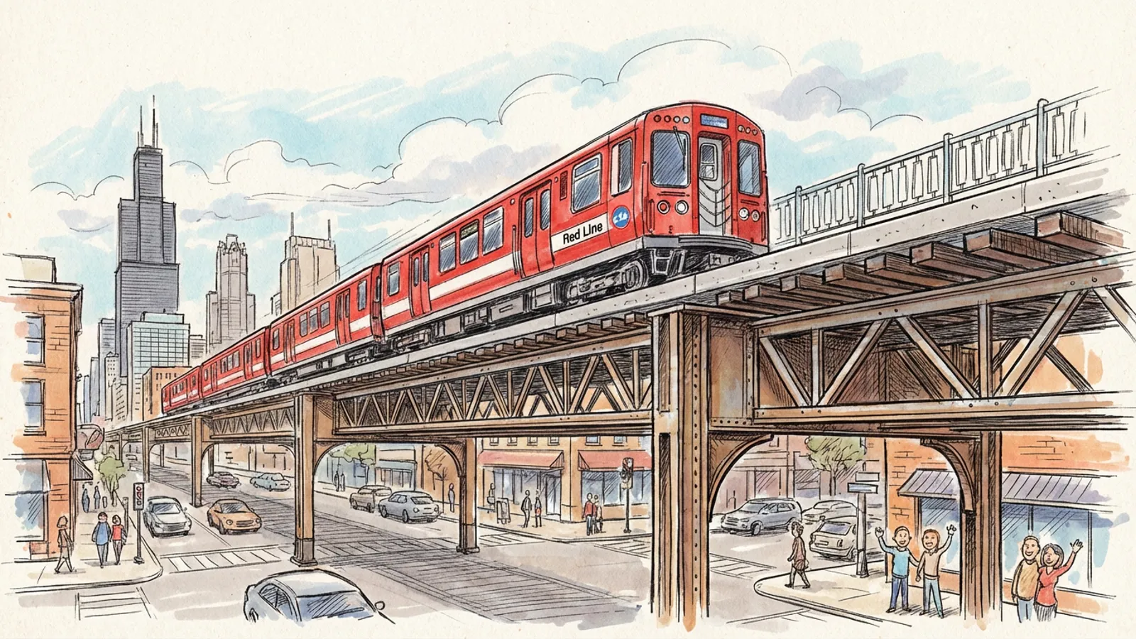 Chicago Red Line Safeguards Service with Track Work