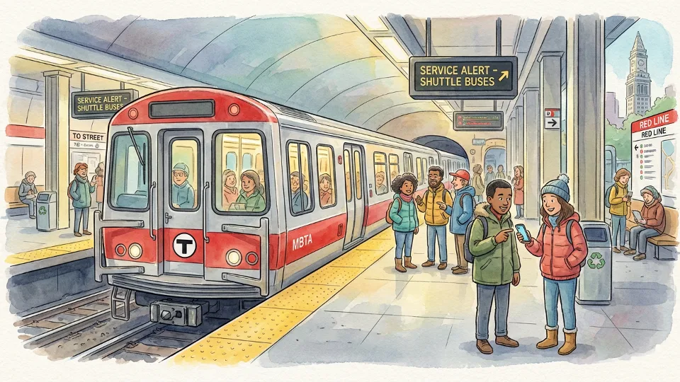 Boston Red Line Restores Service After Power Issue