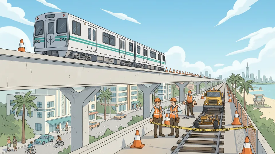 Miami Metrorail Upgrades Track Infrastructure Systemwide