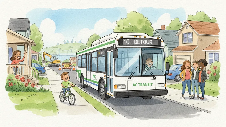 SF Transit Adjusts Line 41 Around Hayward Work