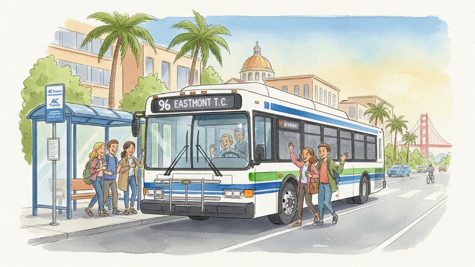 SF Bay Line 96 Restores Regular Route