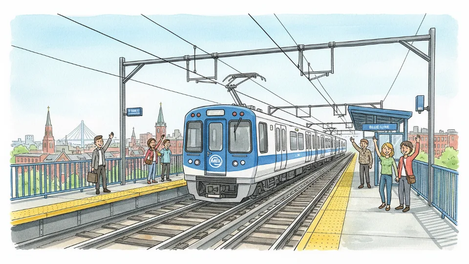 Boston Blue Line Restores Service After Wire Check