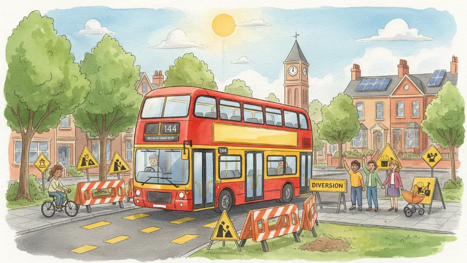 North West Maintains Service 144 During Road Works