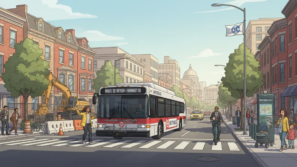 DC Metro Reroutes C91 Around P Street Work