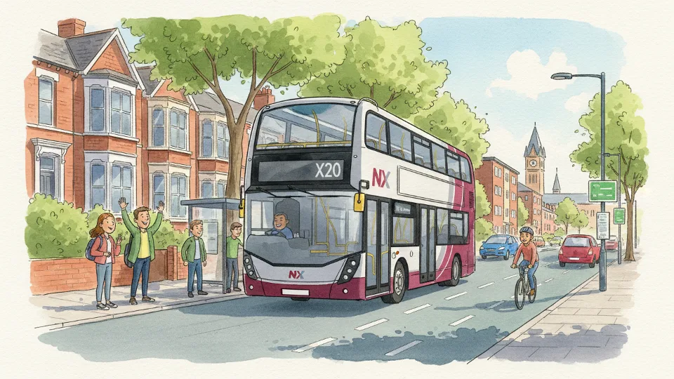 West Midlands Reroutes X20 During Highway Works