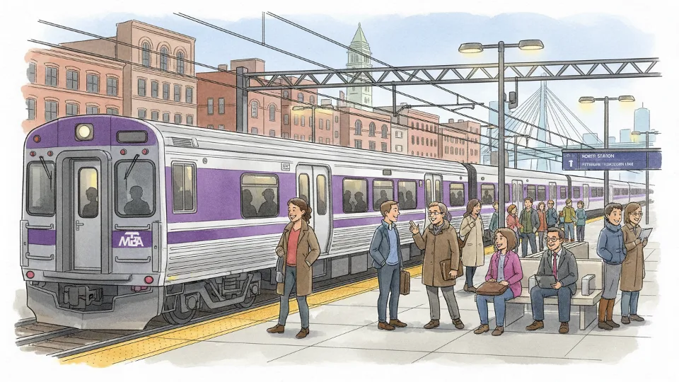 Boston Rail Restores Service After Brief Delay