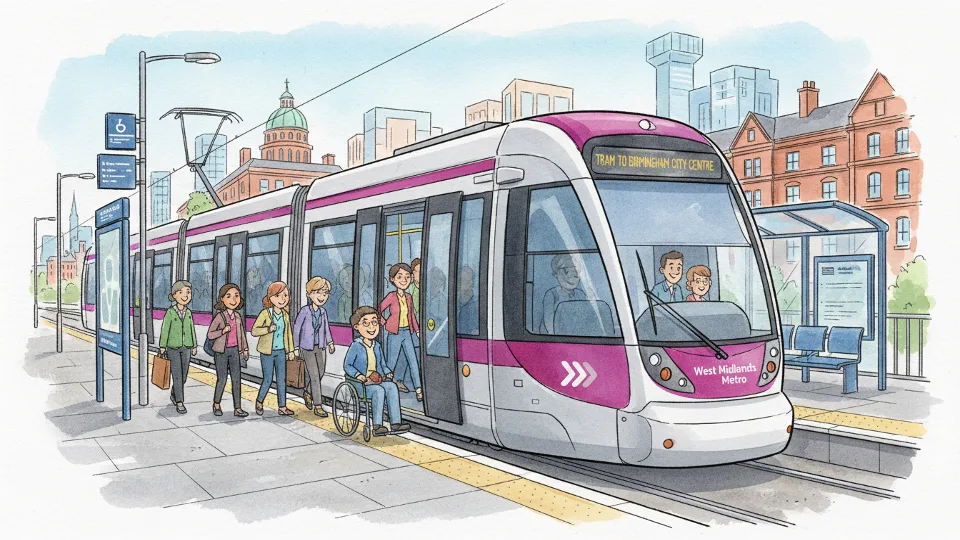 West Midlands Metro Maintains Reliable 8-Minute Service