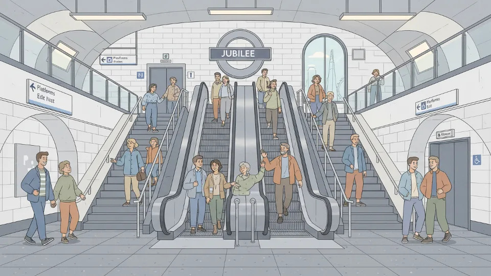 London Bridge Upgrades Escalators for Jubilee Line