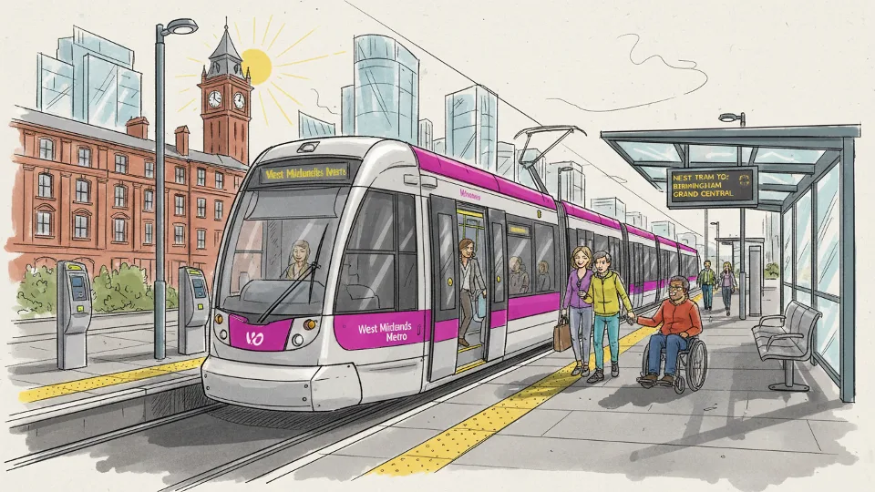 West Midlands Metro Maintains 8-Minute Service Frequency