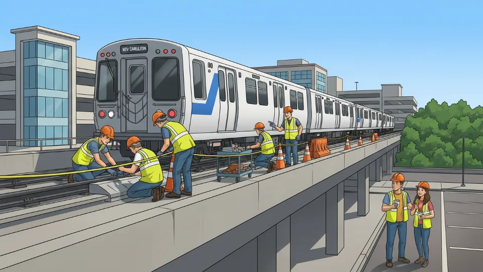 Metro Restores New Carrollton After Rail Repair