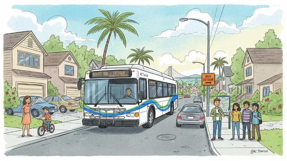 SF Bay Buses Reroute Around Hillmont Drive