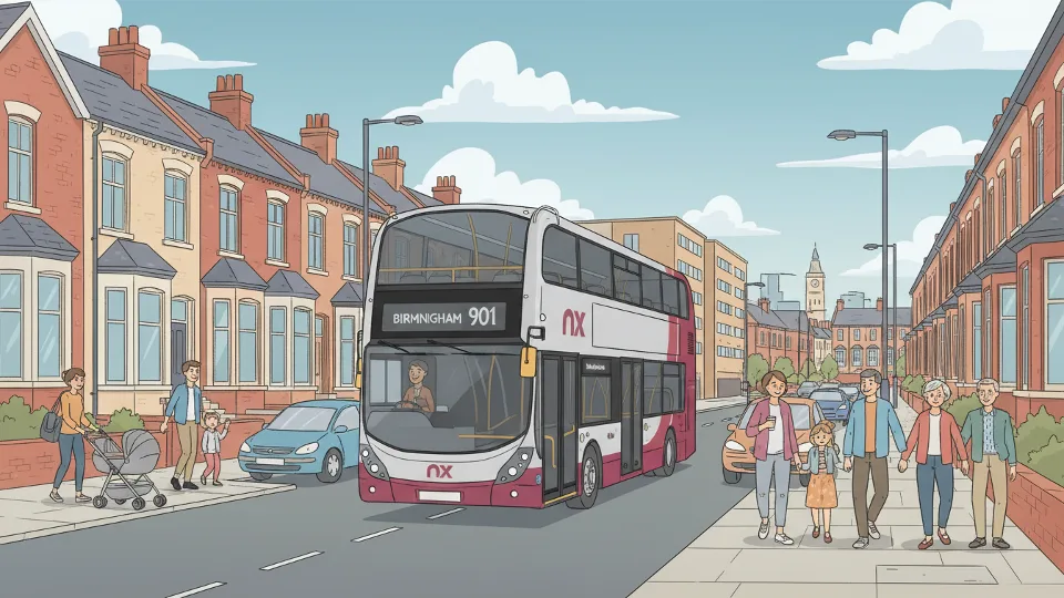 West Midlands Route 77 Adjusts for Highway Work