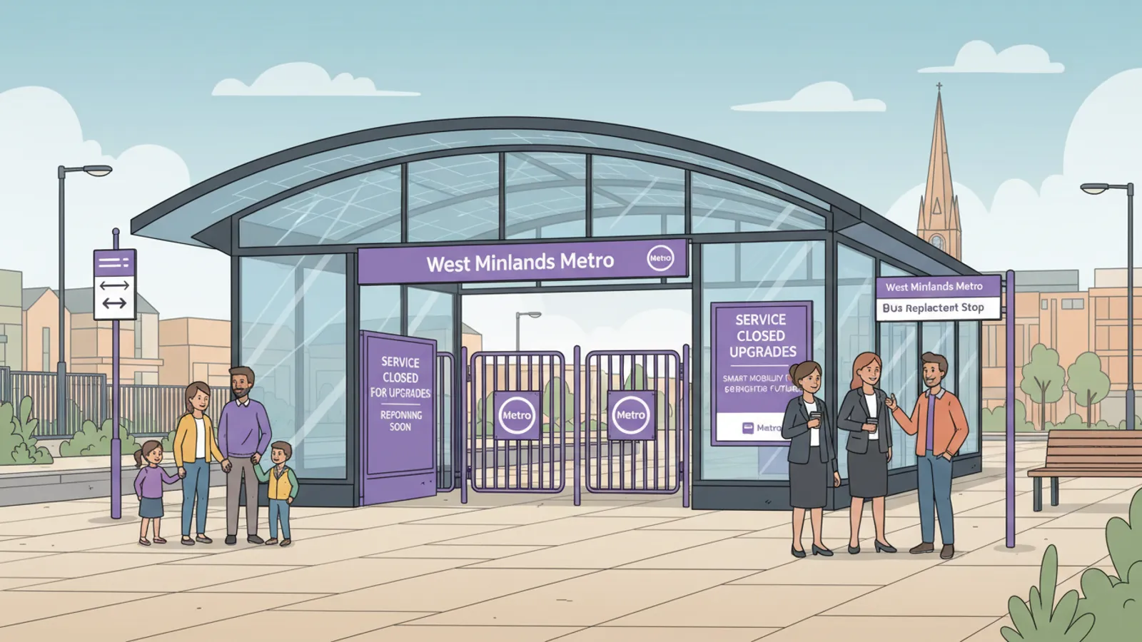 West Midlands Tram Adjusts Service for Scheduled Work