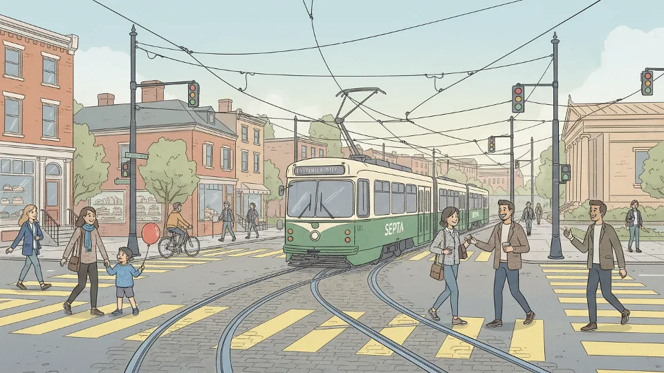 Philadelphia Trolleys Resume After Track Clearance