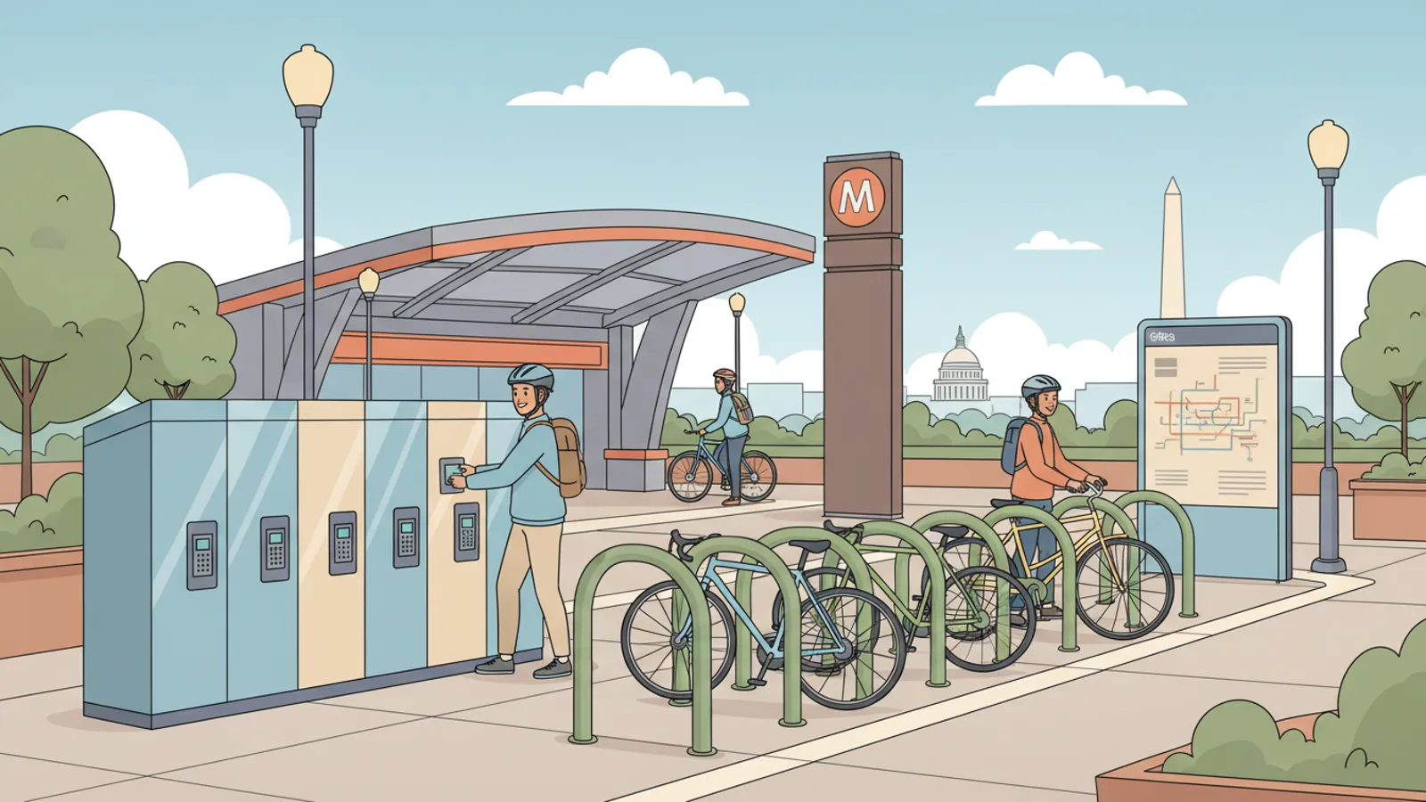 Metro Upgrades Bike Access at 10 Stations