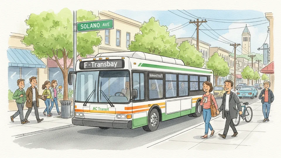 SF Reroutes Solano Avenue Buses During Work