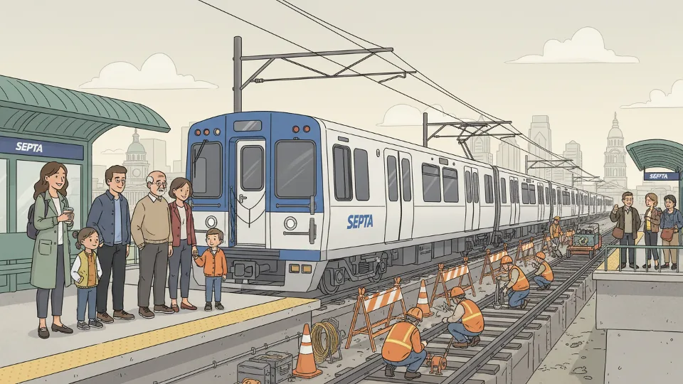 Philadelphia Transit Maintains Tracks, Adjusts Service