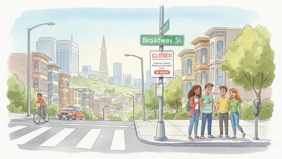 SF Closes Broadway Stop, Reroutes Downtown Riders