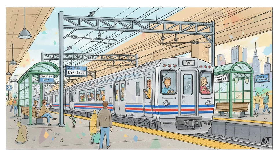 NJ TRANSIT Restores Service After Wire Repair