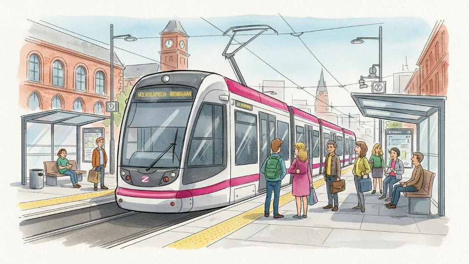 West Midlands Trams Run Every 8 Minutes
