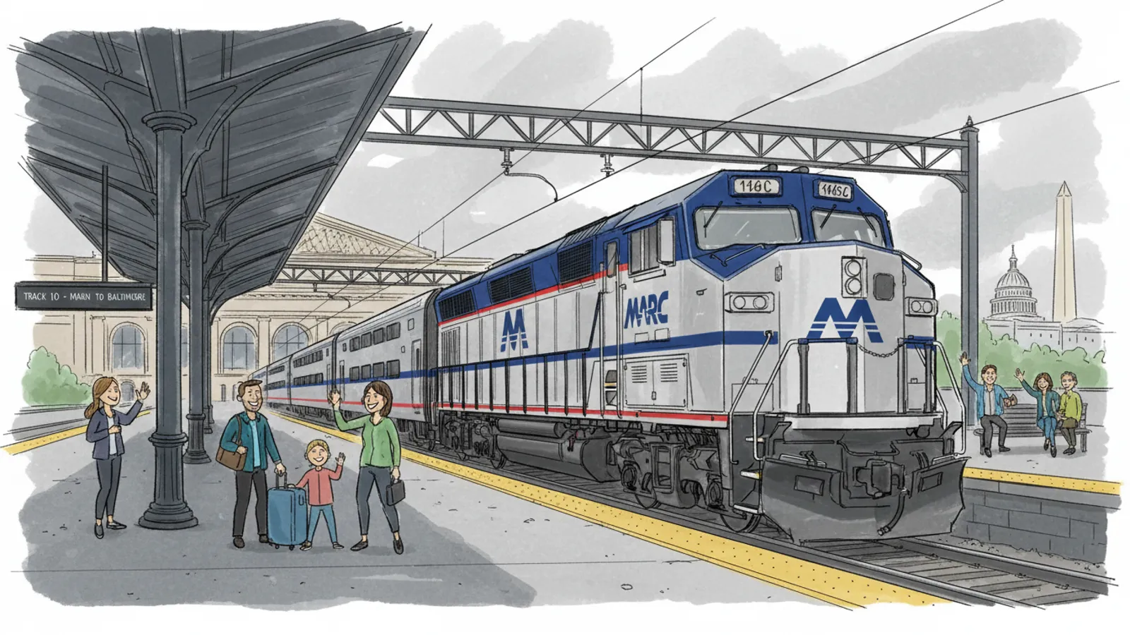 MARC Adjusts Camden Line for Severe Weather Safety