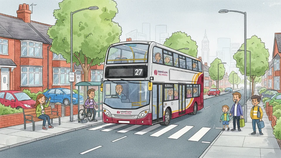 West Midlands Route 27 Adjusts for Road Work