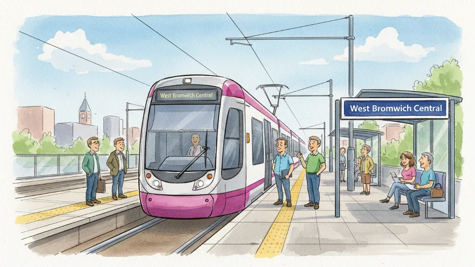 West Midlands Expands Tram Access to West Bromwich
