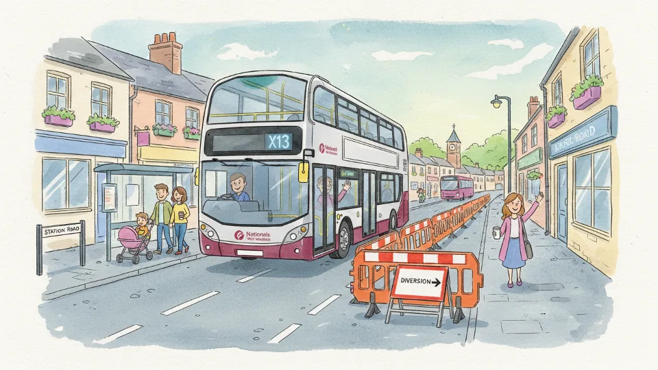 X13 Reroutes for Coleshill Infrastructure Work