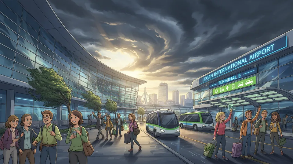 Logan Airport Responds to Wind Storm Disruptions