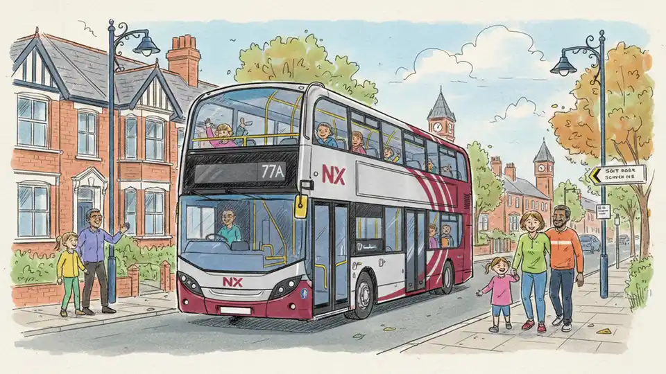 West Midlands Reroutes 77A for Highway Work