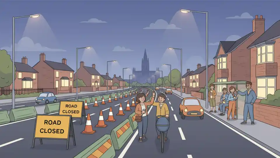 North West Closes Queens Drive for Night Work