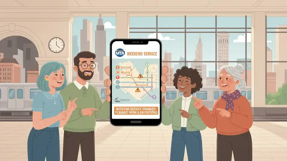 MTA Releases Weekend Service Map for NYC Riders