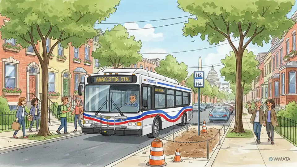 DC Metro Adjusts C63 Service for Construction