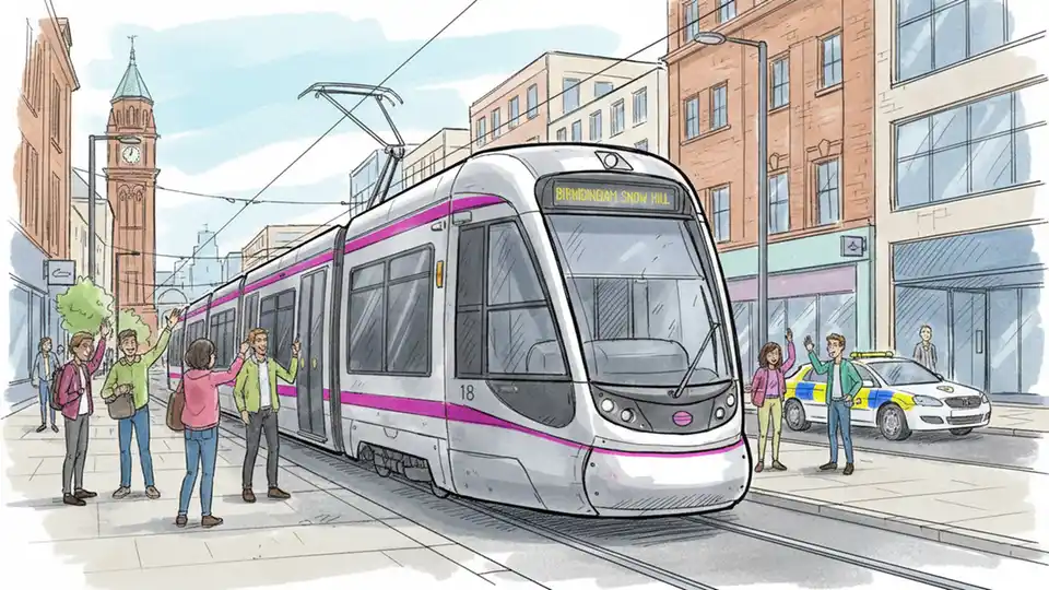 West Midlands Metro Restores Service After Blockage