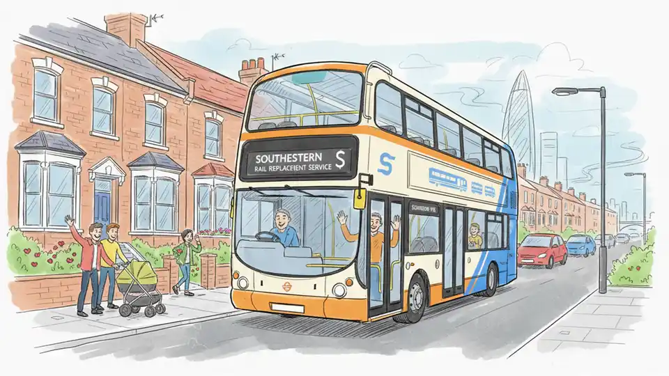 Rail Buses Reroute Through Norbiton Streets