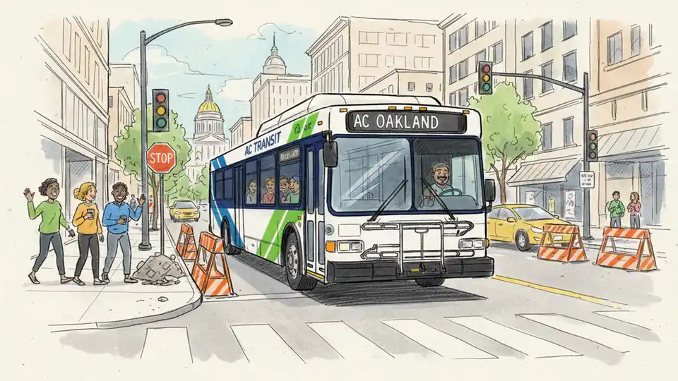 Oakland Adjusts Eight Bus Routes for Construction