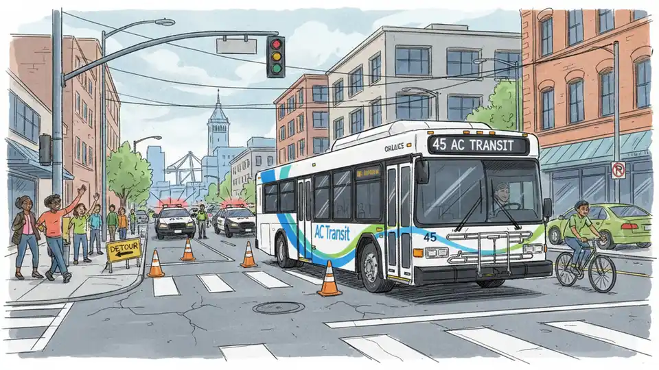 SF Line 45 Detours Around Police Activity