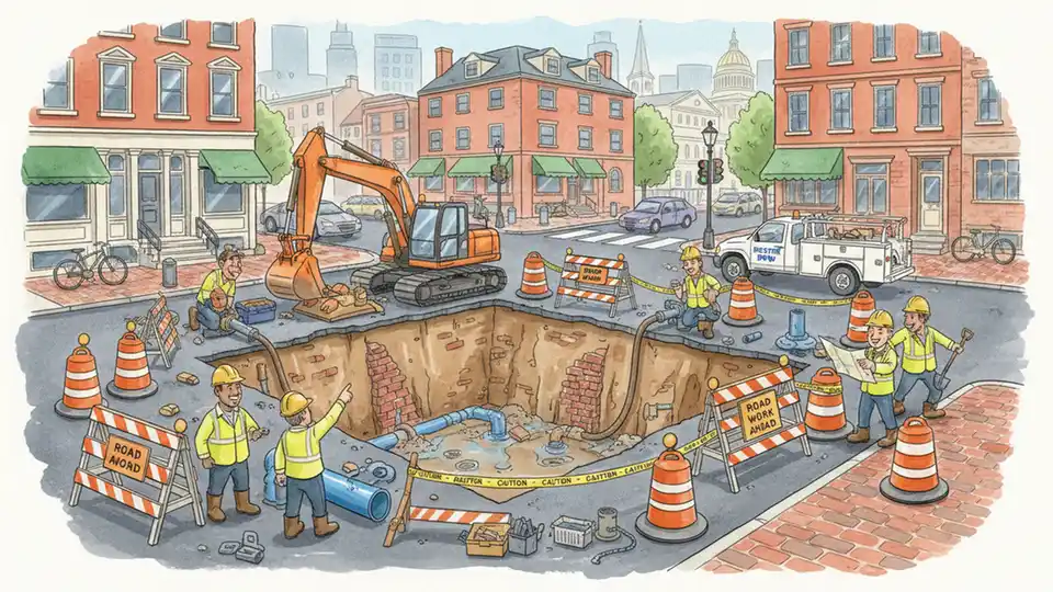 Boston Restores Service After Water Main Fix