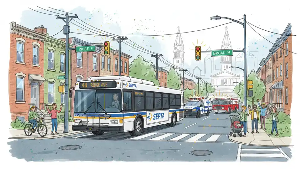 Philly Transit Reroutes After Ridge Ave Crash