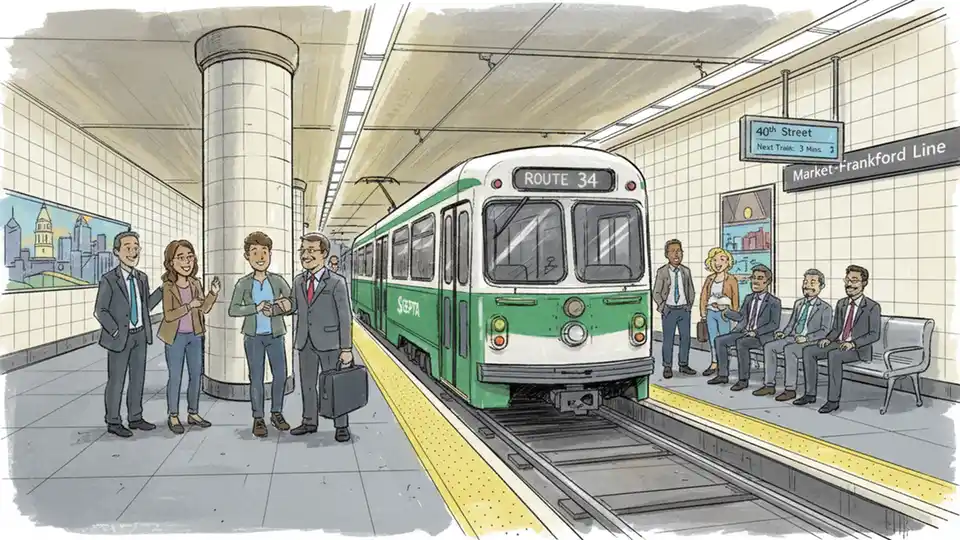 Philadelphia Trolleys Reroute for Track Maintenance