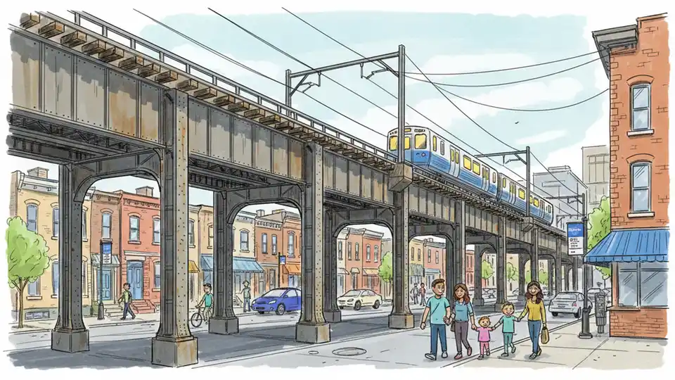 SEPTA Rescues Dog from Track Beam in West Philly