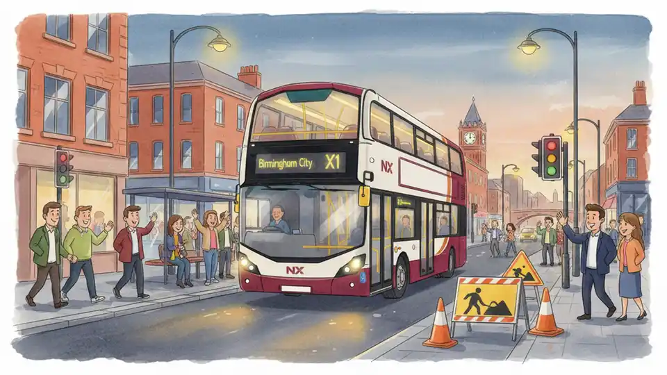 West Midlands Reroutes Buses for Road Work