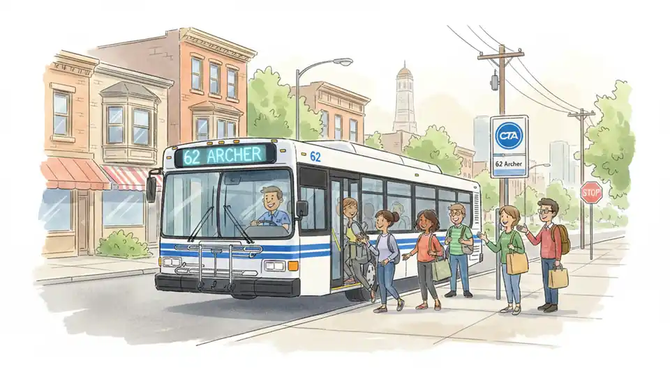 CTA Reroutes #62 Archer After Street Blockage