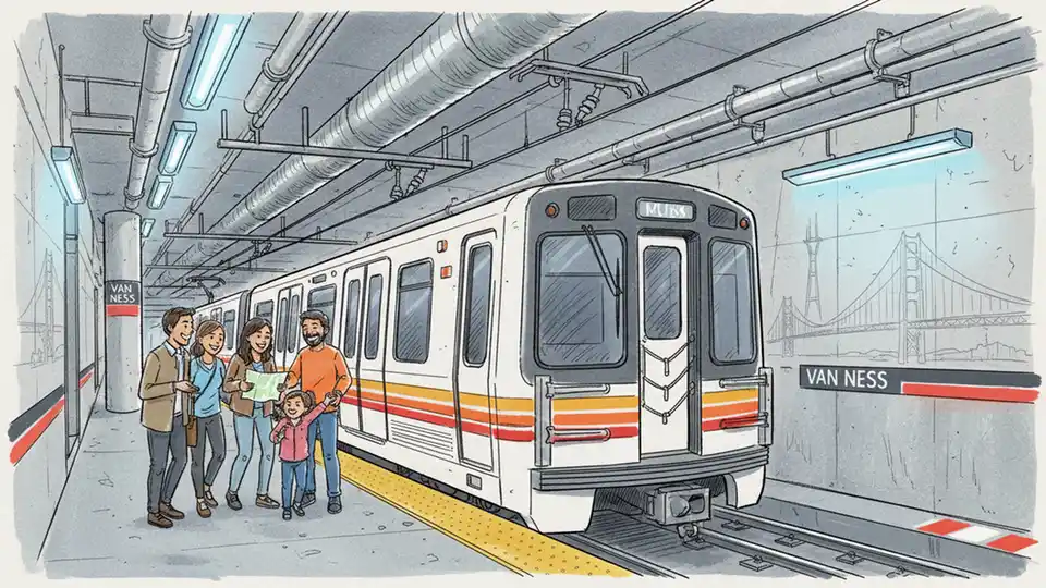 SF Metro Restores Van Ness After Equipment Issue