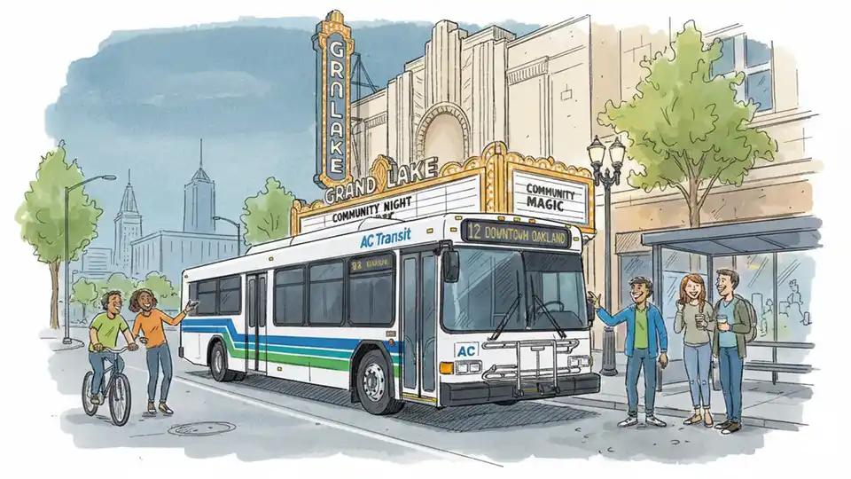 Oakland Lines Connect Riders to Grand Lake Theater