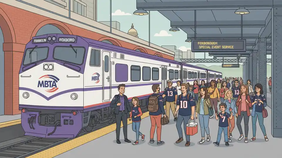 MBTA Adds Event Trains for Gillette Stadium Match