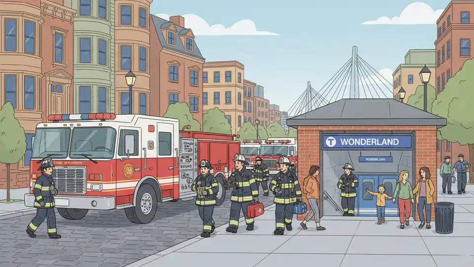 Boston Blue Line Maintains Service After Fire